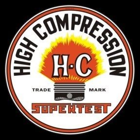 Supertest HC Gasoline   12 Gas Pump Decal  