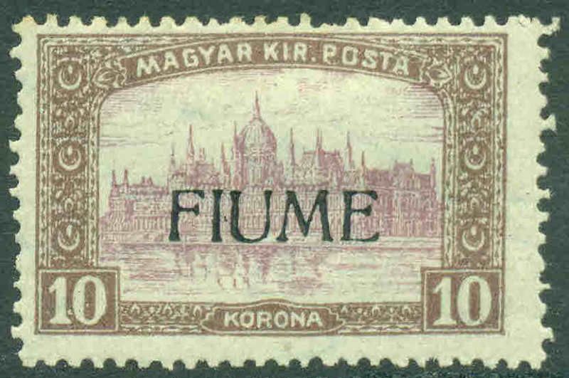 FIUME ITALY HUNGARY 20 OG H F+ VERY NICE GUM $8,700 SCV  