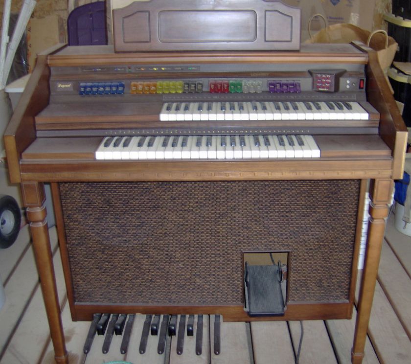   Lowrey Parade Organ M 375 w/Bench Seat and Original Flyer  