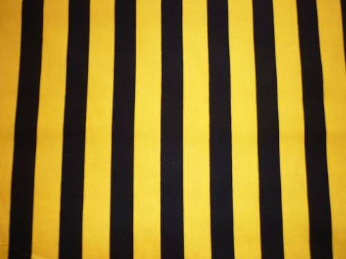 FQ YELLOW AND BLACK STRIPE FABRIC  