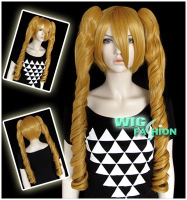 Short Butterscotch Blonde Wig + 2 X 70cm Ponytail  