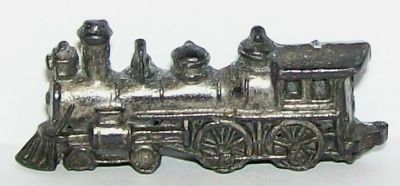 RARE 1910s CRACKER JACK STEAM LOCOMOTIVE CHARM PRIZE  