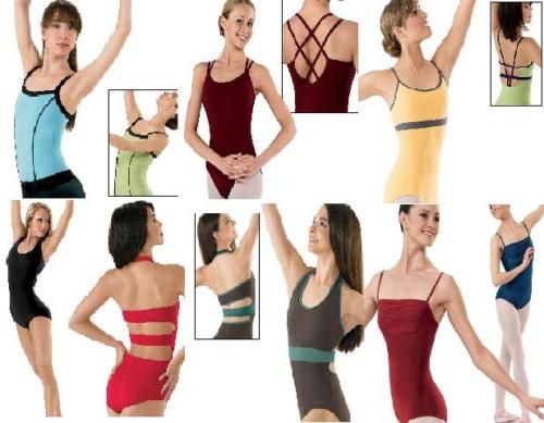 NEW Capezio or Mirella Strappy Camisole Halter Leotard  