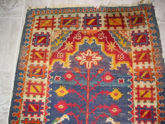 Antique Karabagh Caucasus Armenian Tree of Life Rug B 7965  