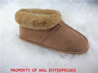 WOMENS SHEEPSKIN BOOTIE SLIPPER SOFT SOLE STONEY SIZE 7  