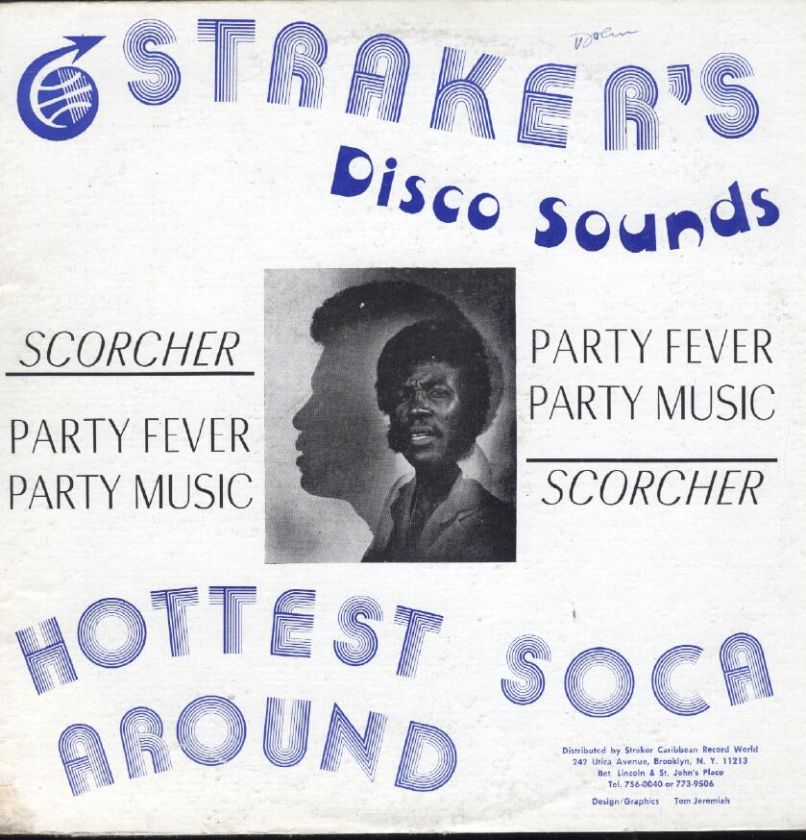 Strakers Disco Sounds Hottest Soca Around LP VG+/VG++  