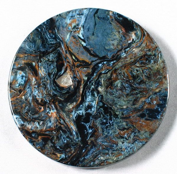 Chatoyant Round Pietersite Gemstone Cab /Paperweight  