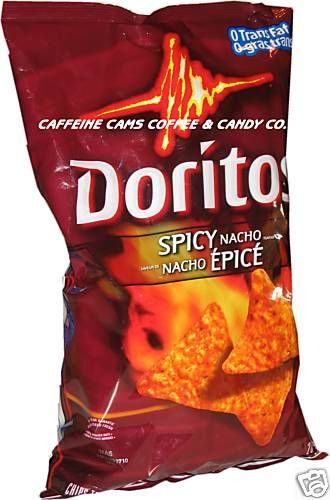 DORITOS SPICY NACHO CHIPS 265g BAGS  