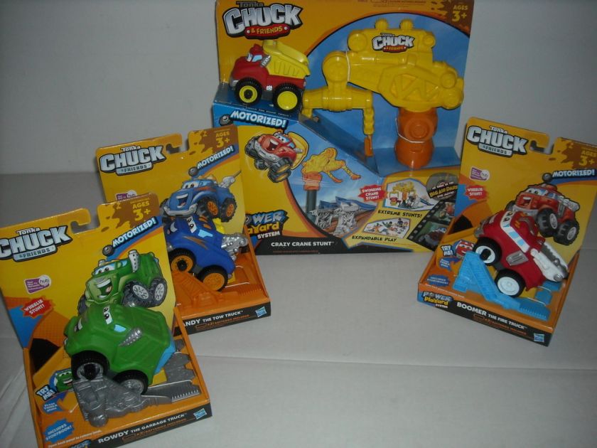 NEW TONKA CHUCK & FRIENDS CRAZY CRANE STUNT+ HANDY+MORE  