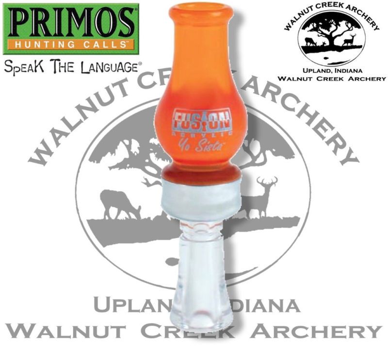 Primos FUSION Acrylic Yo Sista Orange Duck Call #8704  