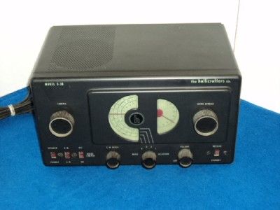 Vintage Hallicrafters S 38 Shortwave Ham Radio Receiver  