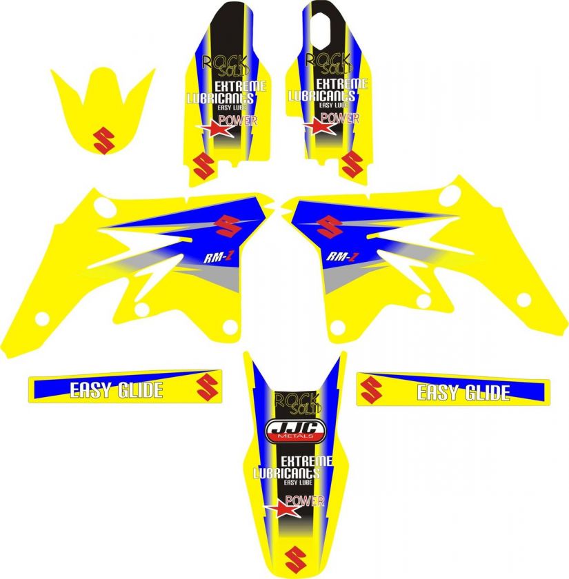 2007 2008 Suzuki RMZ250 RMZ 250 Graphics Decal fender shrouds  