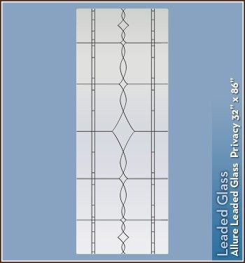   Door Film with Leaded Glass Look   Static Cling 605690141424  