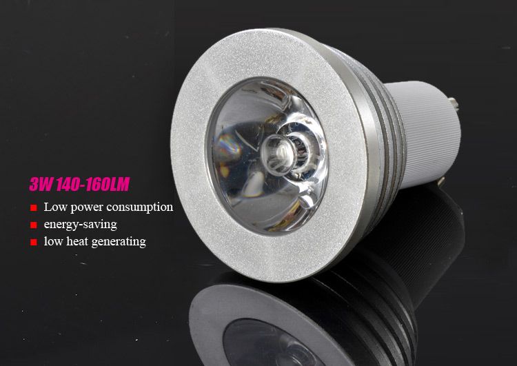 GU10 3W 140 160LM RGB LED Light Energy Saving Bulb Lamp 16 Colors +IR 