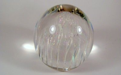 Robert Held JELLYFISH Art Glass Large Paperweight  