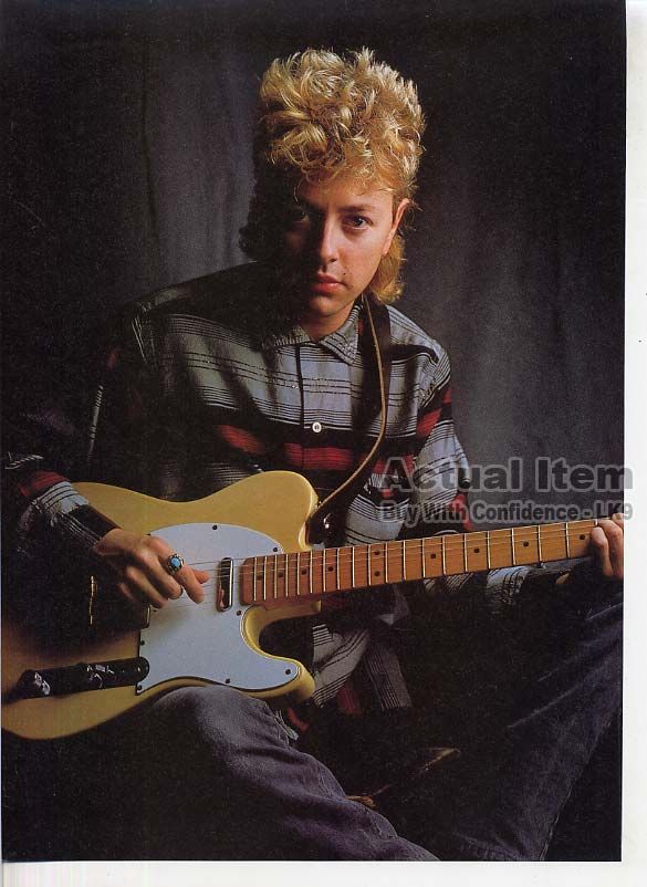 BRIAN SETZER MINI POSTER Pin up STRAY CATS Strumming Guitar LOOKING 