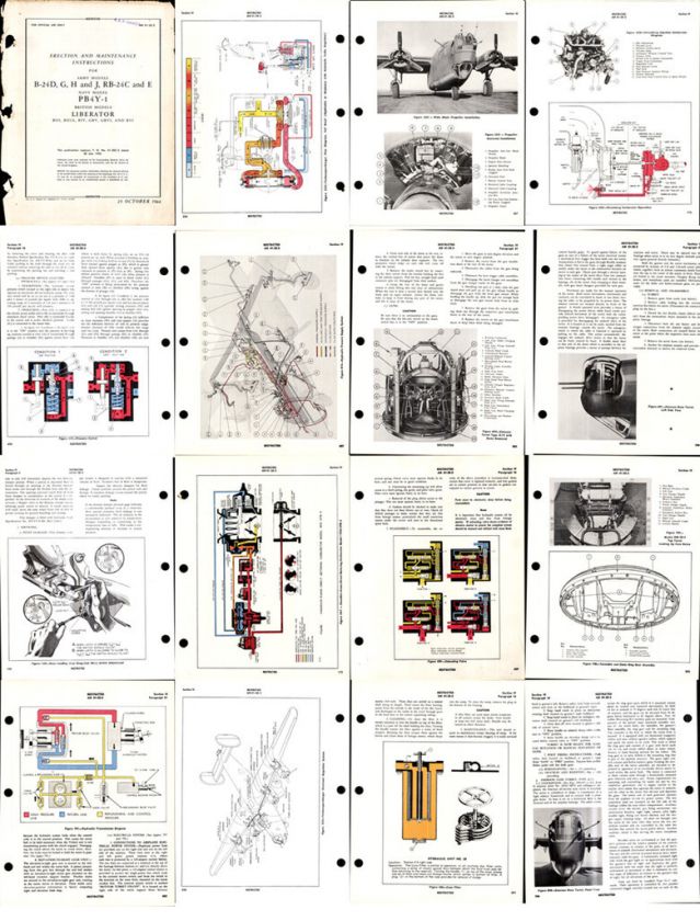 CONSOLIDATED B 24 LIBERATOR ERECTION & MAINTENANCE MANUAL  