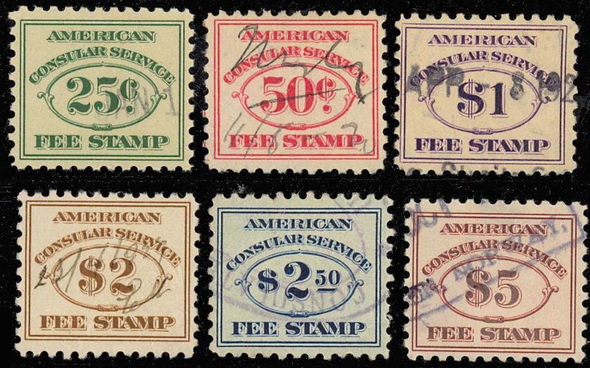 RK8 13, CONSULAR SET OF SIX   VF+ Cat $1382.50  