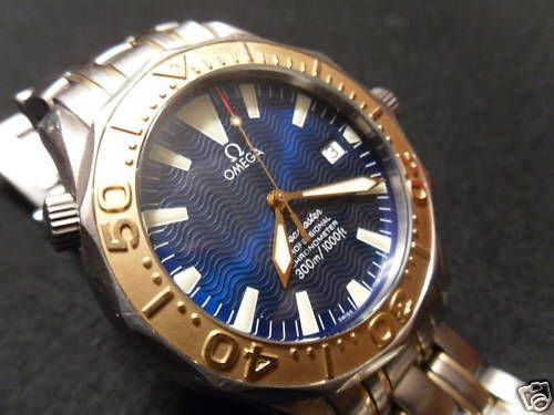 RARE OMEGA SEAMASTER PROFESSIONAL GOLD SS WATCH 2455.80  