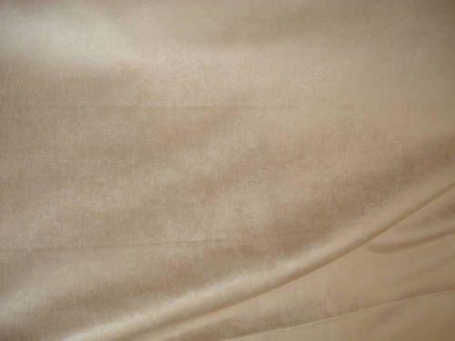 SOLID CREAMY LIGHT TAUPE ULTRASUEDE MICROFIBER FABRIC  