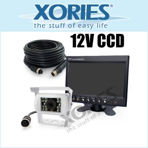 NewGen White CCD Reversing Rear View Camera +7 Monitor