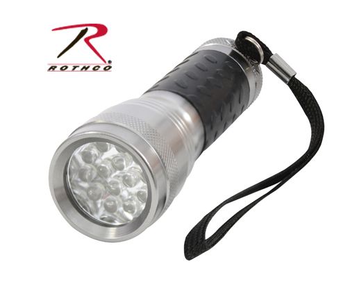 NEW Rothco mini FLASHLIGHT black 14 LED camping  