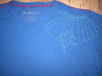   Brand New Tee T shirt Mens Navy Blue Embroidery Parachute Sky Dive XXL