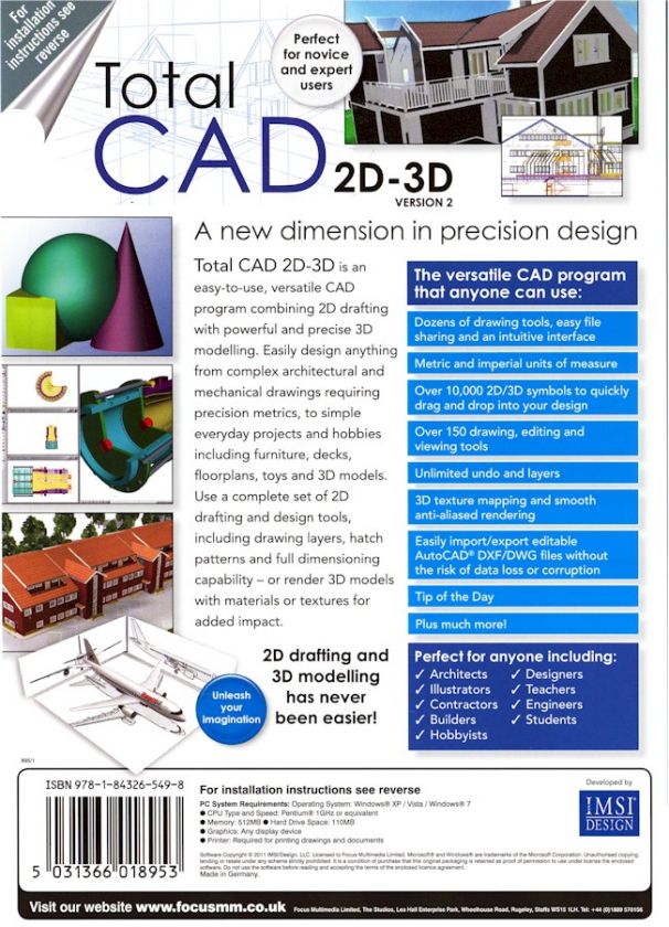 description total cad 2d 3d is an easy to use versatile cad program 