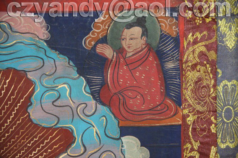 Wonderful Old Tibetan Buddhist Thangka TangkaMilarepa  