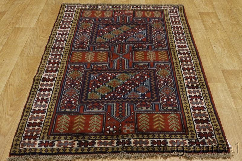 MAGNIFICENT TRIBAL 4X6 GHOOCHAN PERSIAN ORIENTAL AREA RUG CARPET WOOL 