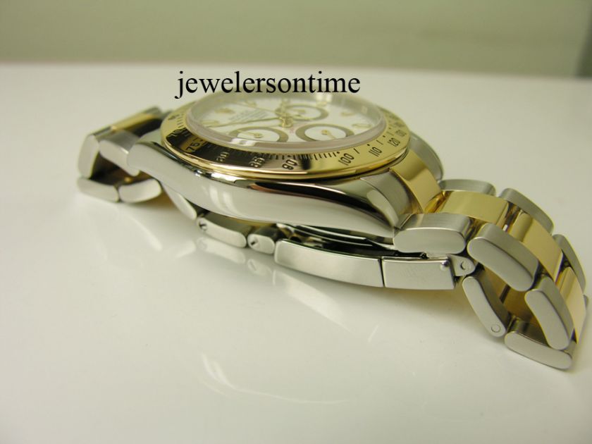 2004 Rolex 18K/SS Daytona Cosmograph White Dial 116523 K serial 