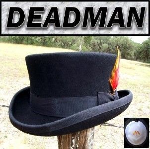 Johnny *DEADMAN* Depp QUALITY Lined Wool Tuxedo Top Hat  