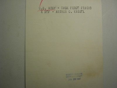 Alaska US Army Task Force Frigid Post WW2 Photo 658e  