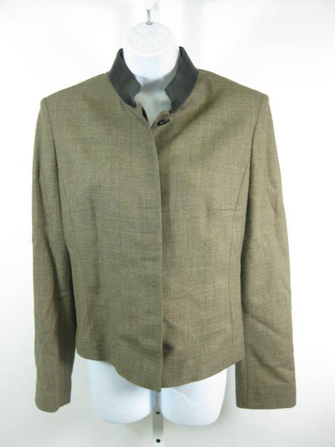 KRIZIA Brown Long Sleeve Button Down Jacket Blazer 42  