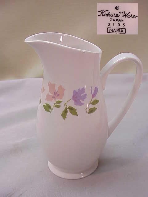 KOKURA WARE CHINA japan~MARIA PATTERN~CREAMER pitcher  