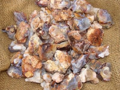 FIRE AGATE Rock Gem Rough   Slaughter Mt   1 Pound Lots  