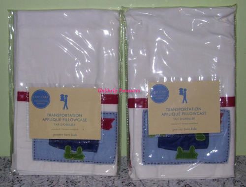 Pottery Barn Kids Transportation Standard Pillowcases  