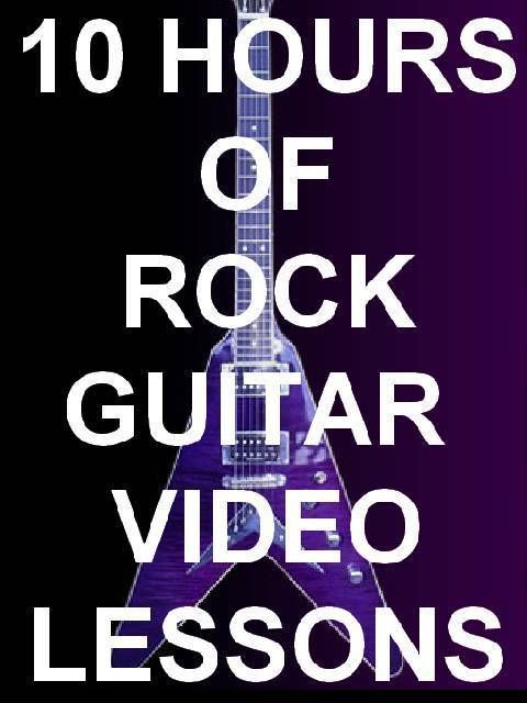 10Hours Of Rock Guitar Lessons on 1 DVD ROM Video  