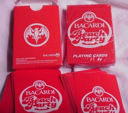 Deck of Bacardi Beach Party Playing CardsSealed Brand New Deck 