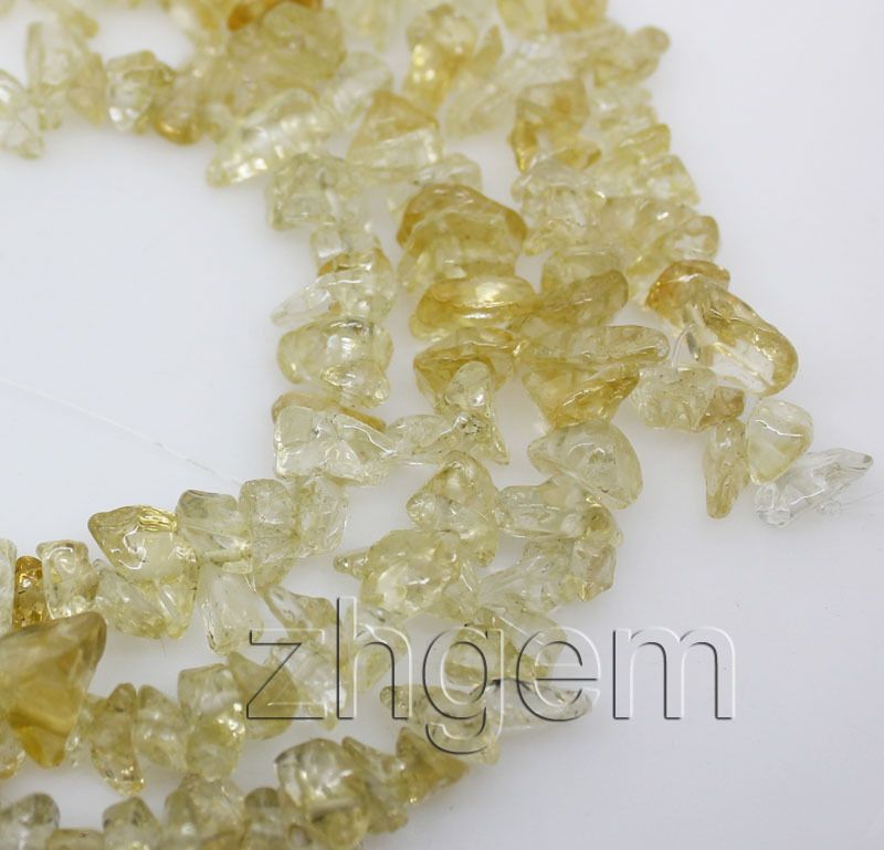 10mm natural clastic topaz loose beads gem 34long  