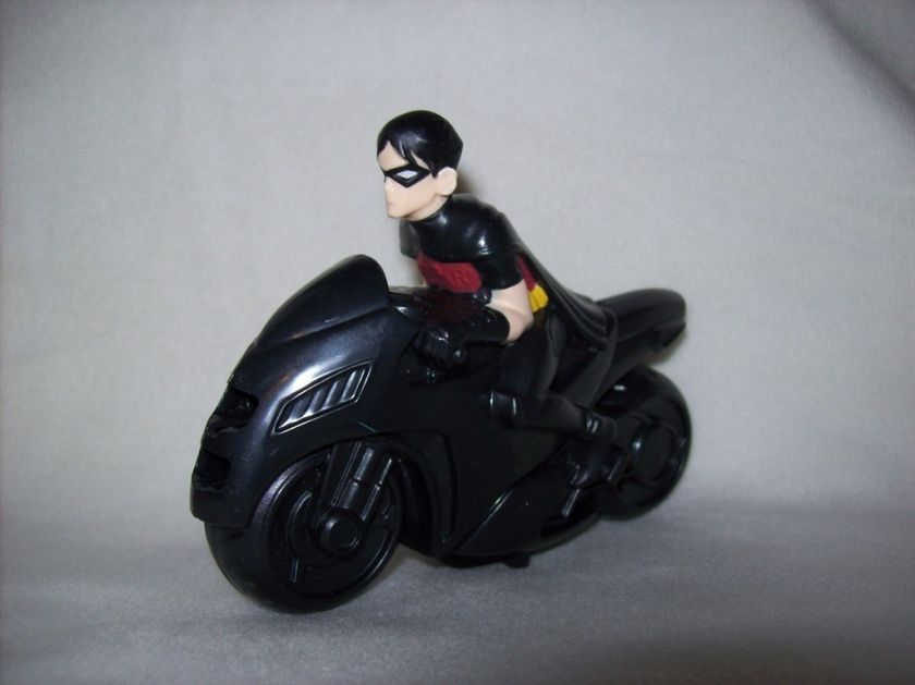 Mcdonalds Young Justice Batman ROBIN motorcycle toy #1  