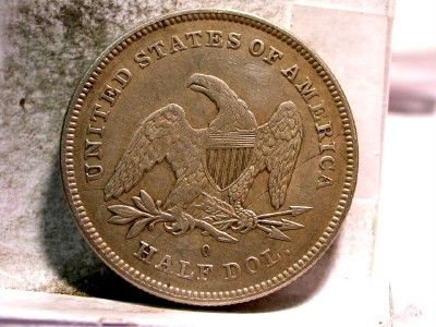 1840 O AU+ BASEBALL SEATED LIBERTY HALF DOLLAR ID#P711  