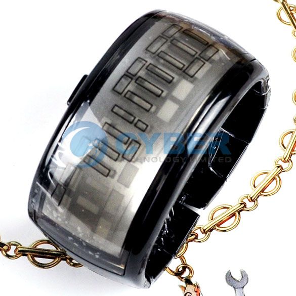 Hot Pixel Fashion LED Bangle Digital Wrist Watch Colors  