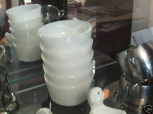 glasbake ramekins **VINTAGE RARE 60s Milk glass bowls  