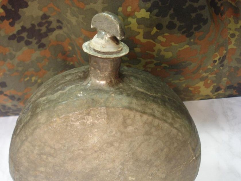 1700s OTTOMAN EMPIRE TURKISH SOLDIER METAL CANTEEN  