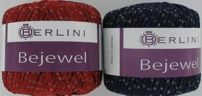 CHOOSE ONE COLOR  Berlini Bejewel Nylon Blend Ladder Ribbon Yarn 92 