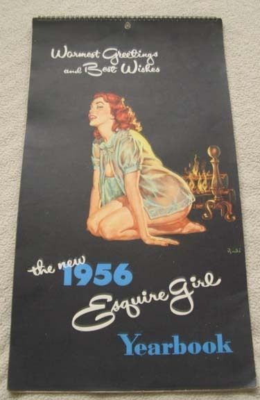 1956 Pin Up Calendar Brule Art  