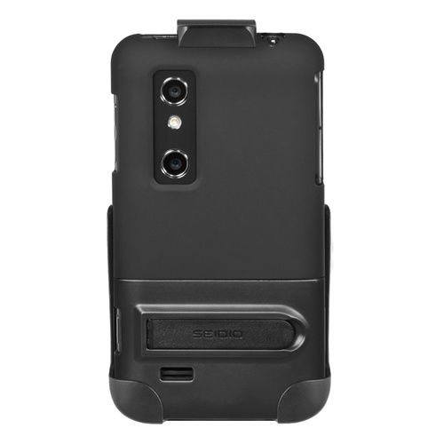   Kickstand Case & Holster for LG Optimus 3D / Thrill 4G   Black  