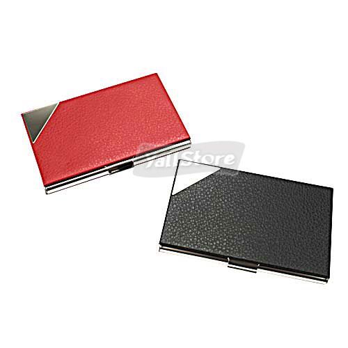 Red Unique Leather Business Card Holder  