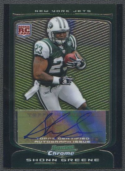 2009 Bowman Chrome Football Shonn Greene Rookie Auto  